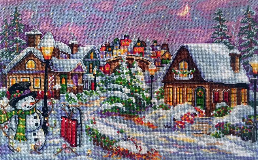 Cross Stitch Kit Merejka - Christmas Night, K-71 Cross Stitch Kits - HobbyJobby