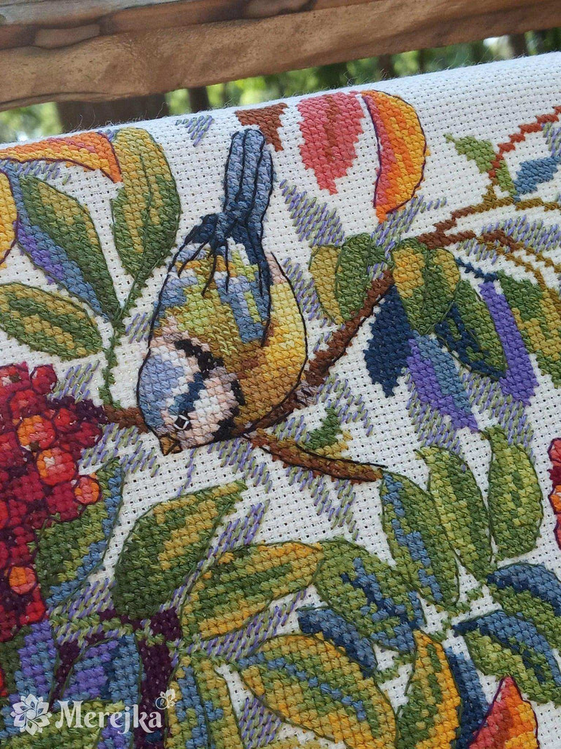 Cross Stitch Kit Merejka - Colorful Rowan, K-151 Cross Stitch Kits - HobbyJobby