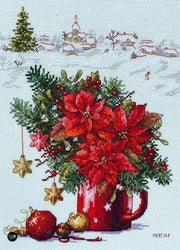 Cross Stitch Kit Merejka - Happy Holiday Cross Stitch Kits - HobbyJobby