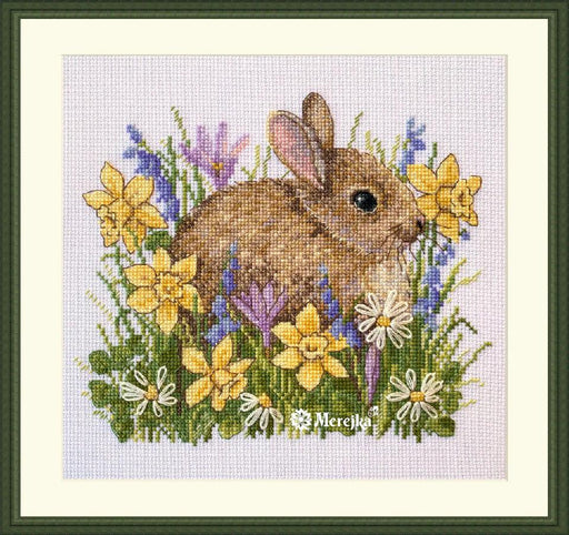 Cross Stitch Kit Merejka - Little Rabbit, K-225 Cross Stitch Kits - HobbyJobby