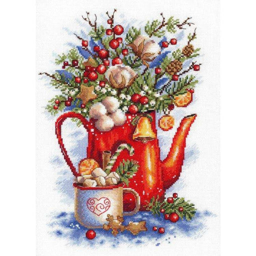Cross Stitch Kit MP Studia - FESTIVE TEA PARTY, NV-844 MP Studia Cross Stitch Kits - HobbyJobby