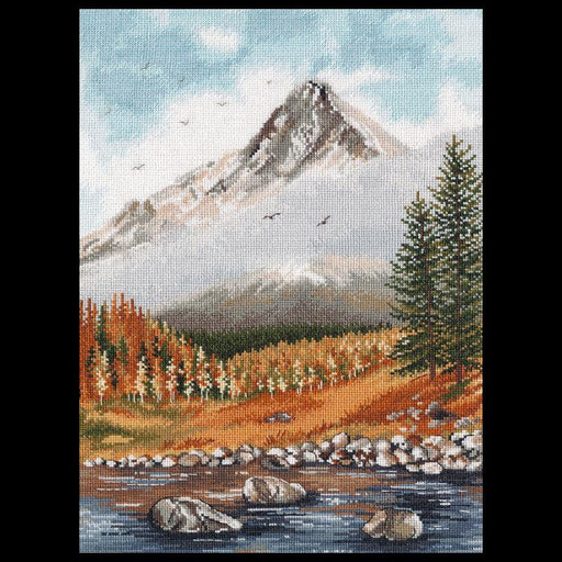Cross Stitch Kit Oven - Autumn in the Mountains, 1514 Oven Cross Stitch Kits - HobbyJobby