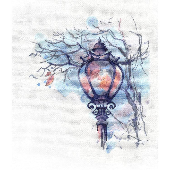 Cross Stitch Kit Oven - Autumn lantern, 1524 Oven Cross Stitch Kits - HobbyJobby