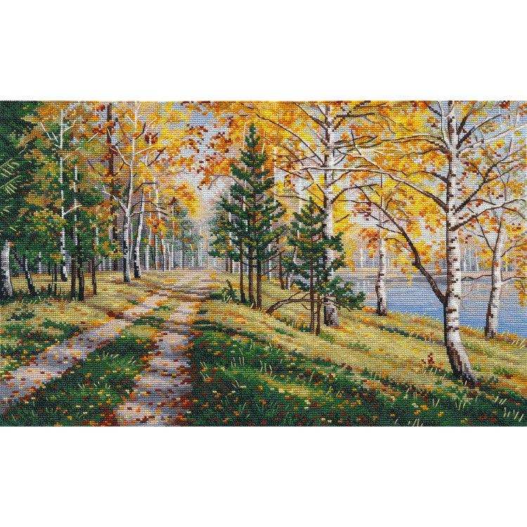 Cross Stitch Kit Oven - Autumn Season, S1294 Oven Cross Stitch Kits - HobbyJobby