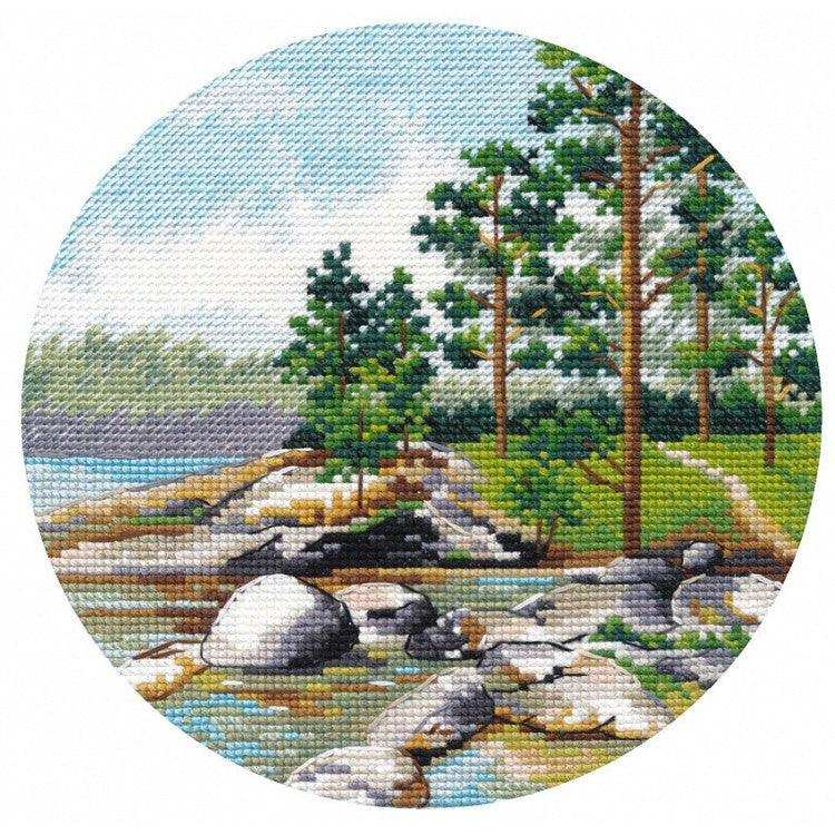 Cross Stitch Kit Oven - Miniature. Ladoga Shore Oven Cross Stitch Kits - HobbyJobby