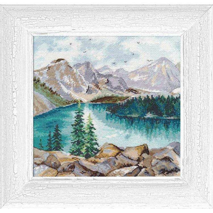 Cross Stitch Kit Oven - Moraine Lake, S1256 Oven Cross Stitch Kits - HobbyJobby