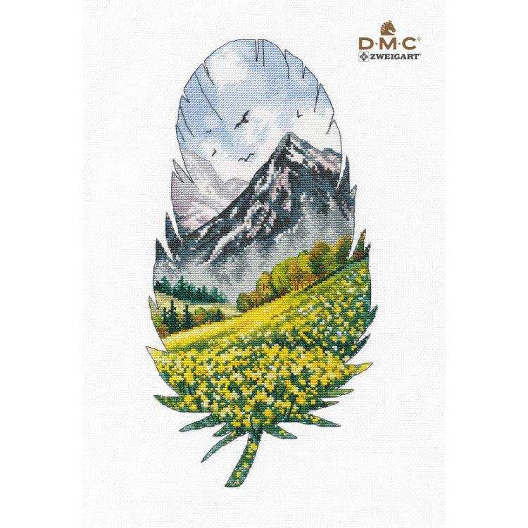 Cross Stitch Kit Oven - Mountain landscape-nr1 Oven Cross Stitch Kits - HobbyJobby