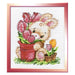 Cross Stitch Kit Oven - Rabbit with Tulips, S715 Oven Cross Stitch Kits - HobbyJobby