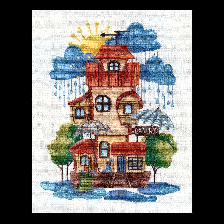 Cross Stitch Kit Oven - Shop Rain, 1509 Oven Cross Stitch Kits - HobbyJobby