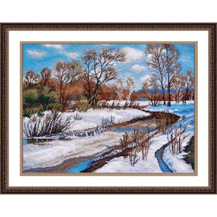 Cross Stitch Kit Oven - Spring is Coming Oven Cross Stitch Kits - HobbyJobby