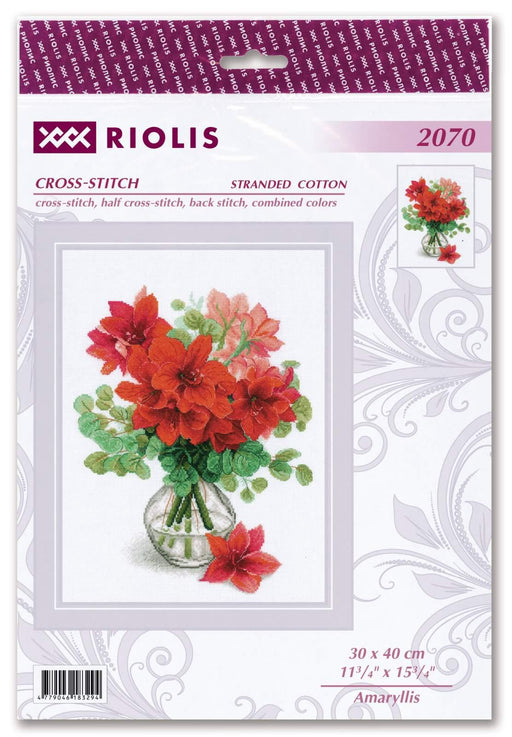 Cross Stitch Kit Riolis - Amaryllis, R2070 Cross Stitch Kits - HobbyJobby