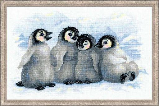 Cross Stitch Kit Riolis - Funny Penguins Cross Stitch Kits - HobbyJobby