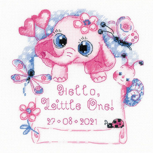Cross Stitch Kit Riolis - Hello, Little One!, R1934 Cross Stitch Kits - HobbyJobby