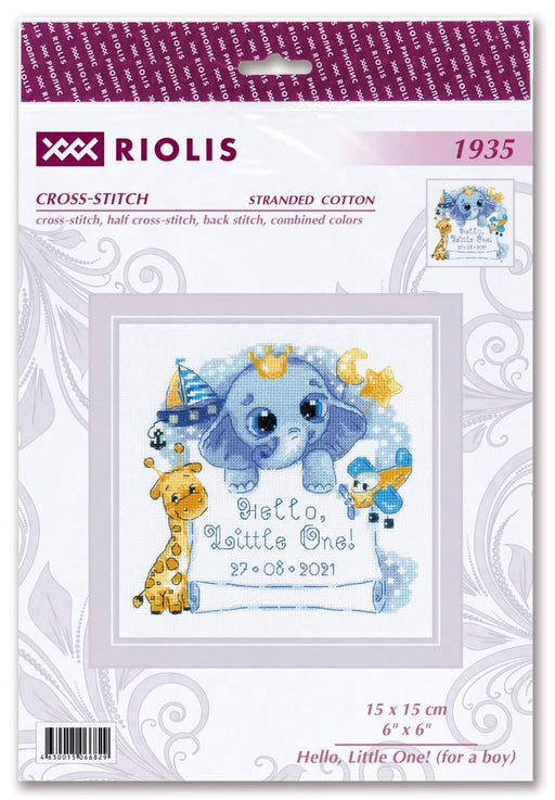 Cross Stitch Kit Riolis - Hello, Little One!, R1935 Cross Stitch Kits - HobbyJobby