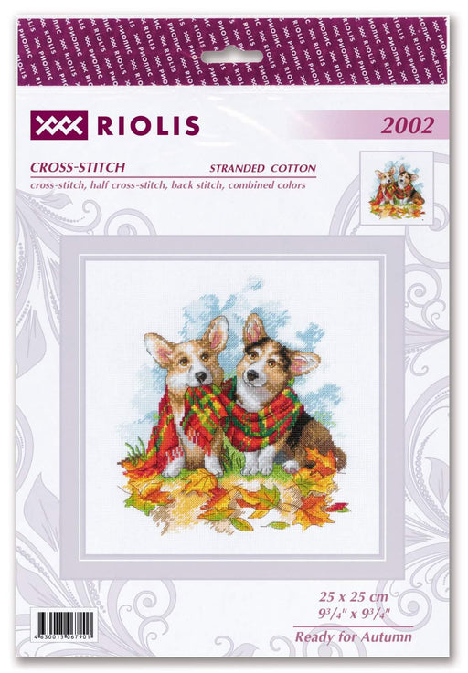 Cross Stitch Kit Riolis - Ready for Autumn, R2002 Cross Stitch Kits - HobbyJobby