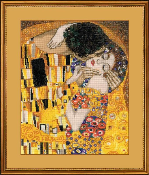 Cross Stitch Kit Riolis - The Kiss after G. Klimt's Painting, R1170 Cross Stitch Kits - HobbyJobby