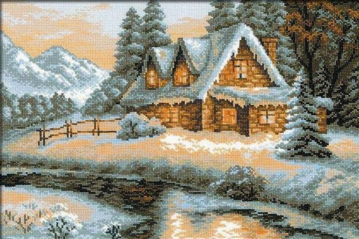 Cross Stitch Kit Riolis - Winter View, R1080 Cross Stitch Kits - HobbyJobby