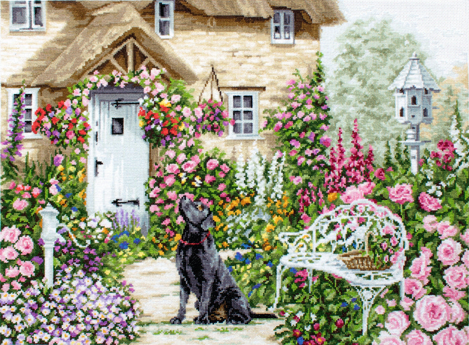 Cross Stitch Kit - The Cottage Garden, B2377 - HobbyJobby