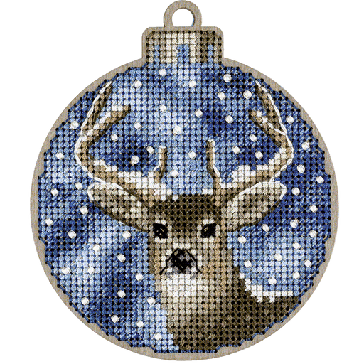 Cross Stitch Kit with Beads on Wood Wonderland Crafts Wooden Kits - HobbyJobby