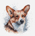 Cross Stitch Kit with Hoop Included Luca-S - BC212, Welsh Corgi Cross Stitch Kits - HobbyJobby