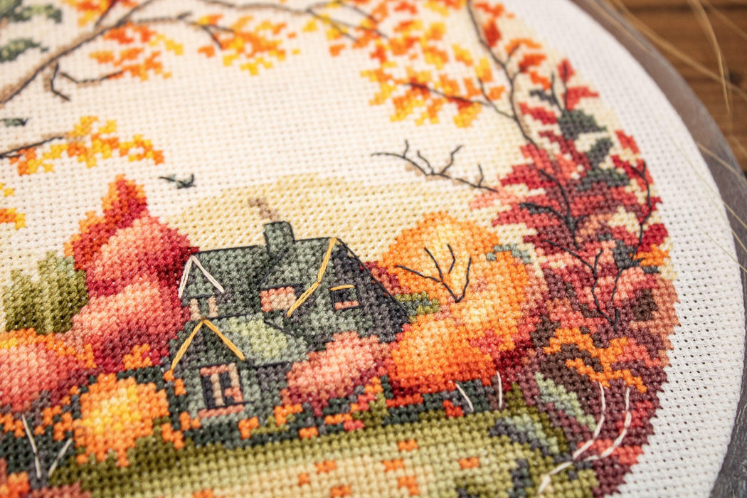 Cross Stitch Kit with Hoop Included Luca-S - The Autumn Cross Stitch Kits - HobbyJobby