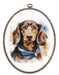 Cross Stitch Kit with Hoop Included Luca-S - The Dachshund, BC222 Cross Stitch Kits - HobbyJobby