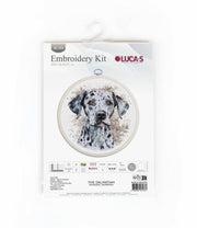 Cross Stitch Kit with Hoop Included Luca-S - The Dalmatian, BC208 Cross Stitch Kits - HobbyJobby