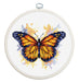 Cross Stitch Kit with Hoop Included Luca-S - The Monarch Butterfly, BC102 Cross Stitch Kits - HobbyJobby