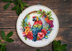Cross Stitch Kit with Hoop Included Luca-S - The Tropical Parrot, BC201 Cross Stitch Kits - HobbyJobby