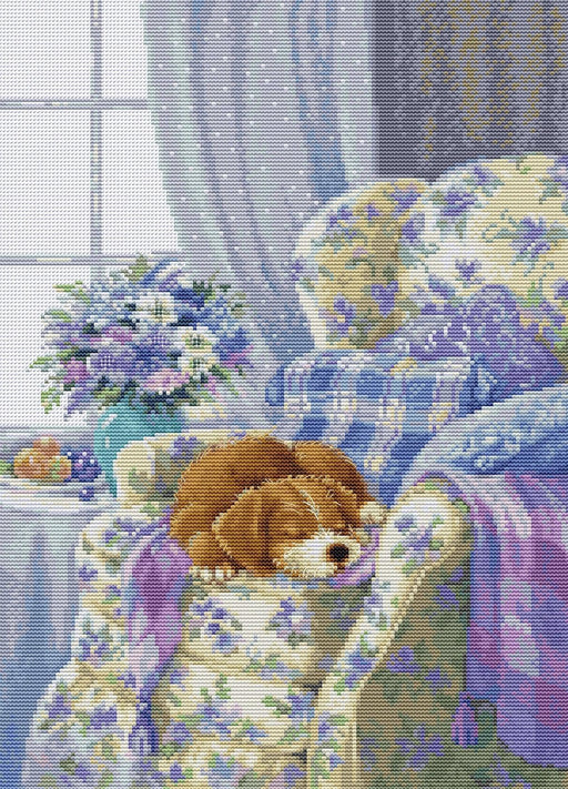 Cross Stitch Pattern Luca-S - Cozy Armchair, P5016 - HobbyJobby