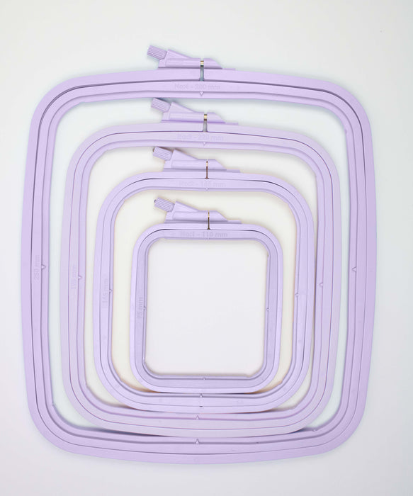 Cross Stitch Square Hoop, Purple - Nurge Embroidery Hoop Hoops - HobbyJobby