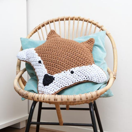 DIY Free Crochet Pattern Foxy Cushion Hoooked Pattern - HobbyJobby