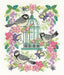 DMC Cross Stitch Kit - Oriental Bird Cage, BK1563 Cross Stitch Kits - HobbyJobby