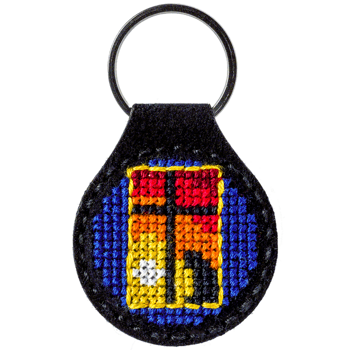 Key Chain Needlecraft Kit - Cross Stitch Kits on Leather Wonderland Crafts Key-Chain Kit - HobbyJobby