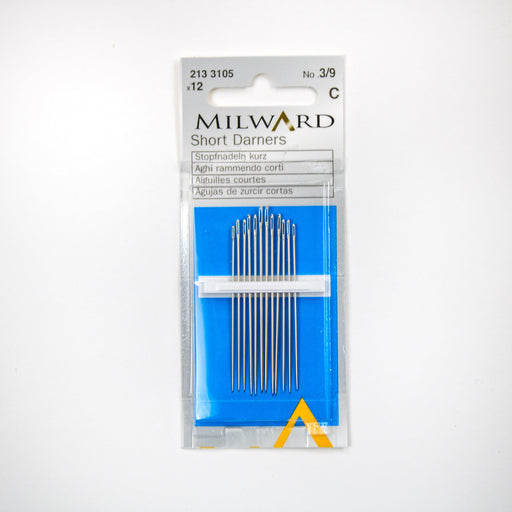 Milward Short Darner Needles No.3/9 - 12 Pack Needles - HobbyJobby