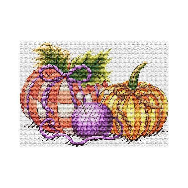MP Studia Cross Stitch Kit - Handcrafted Pumpkins — HobbyJobby