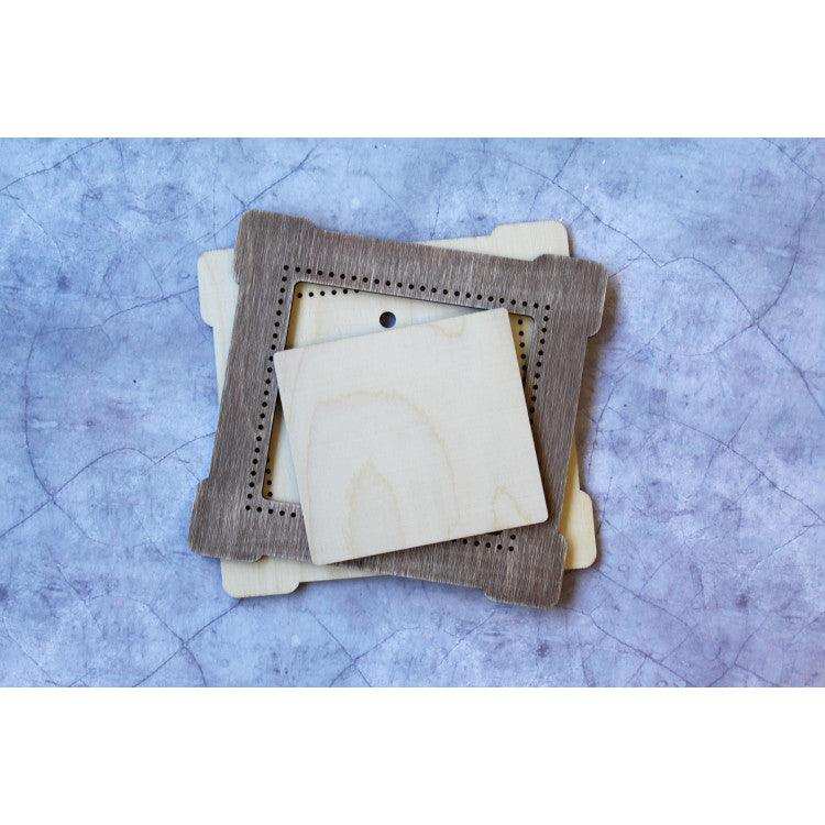 MP Studia Frame Brown Square Small MP Studia Wooden Kits - HobbyJobby