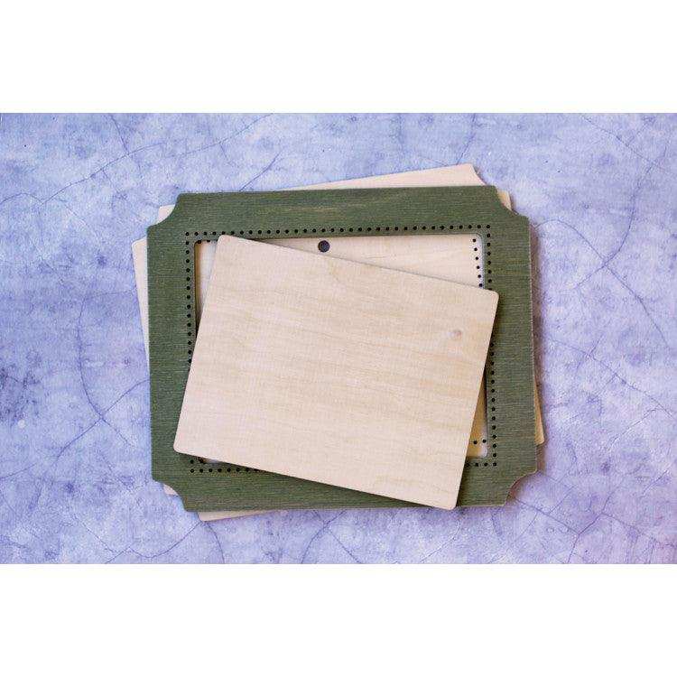 MP Studia Frame Green Rectangle Large MP Studia Wooden Kits - HobbyJobby
