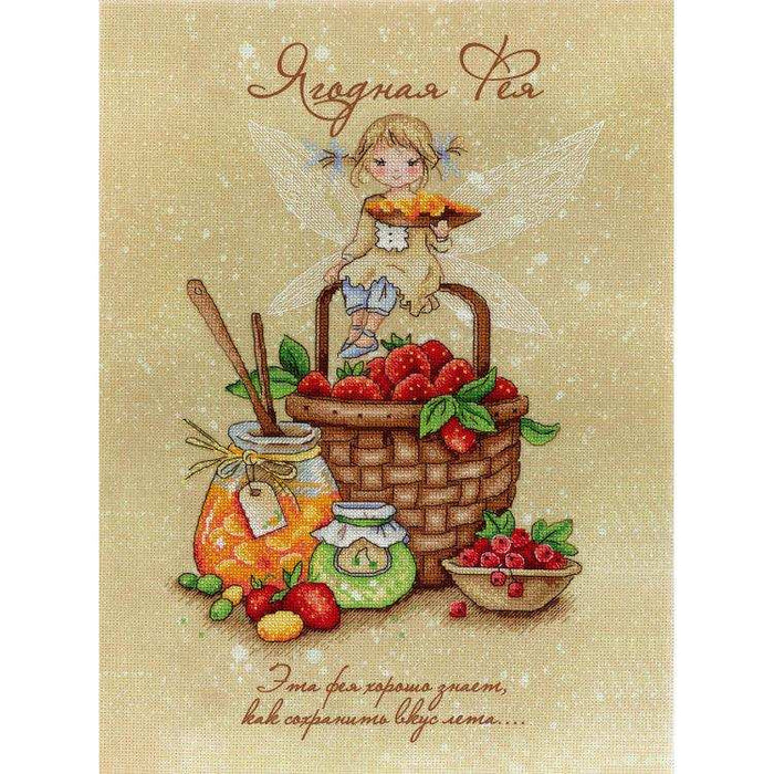MP Studia Kits on Designer Canvas - Berry Fairy MP Studia Cross Stitch Kits - HobbyJobby