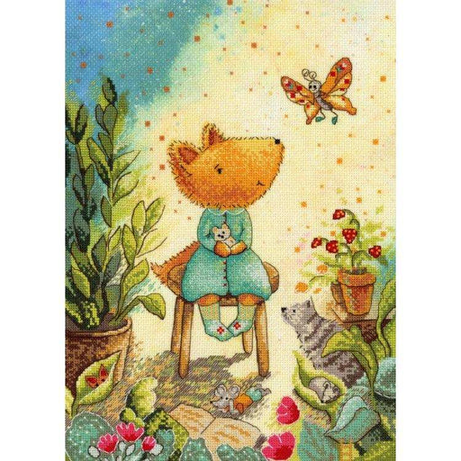 MP Studia Kits on Designer Canvas - Fox Garden MP Studia Cross Stitch Kits - HobbyJobby
