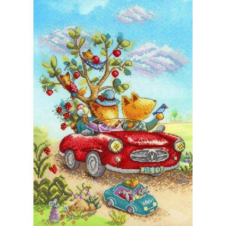 MP Studia Kits on Designer Canvas - Fun Journey MP Studia Cross Stitch Kits - HobbyJobby