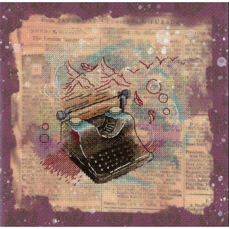 MP Studia Kits on Designer Canvas - I'm Writing To You MP Studia Cross Stitch Kits - HobbyJobby