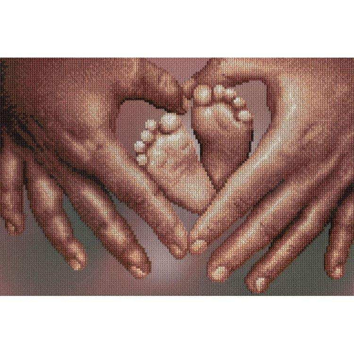 MP Studia Kits on Designer Canvas - Our Happiness MP Studia Cross Stitch Kits - HobbyJobby