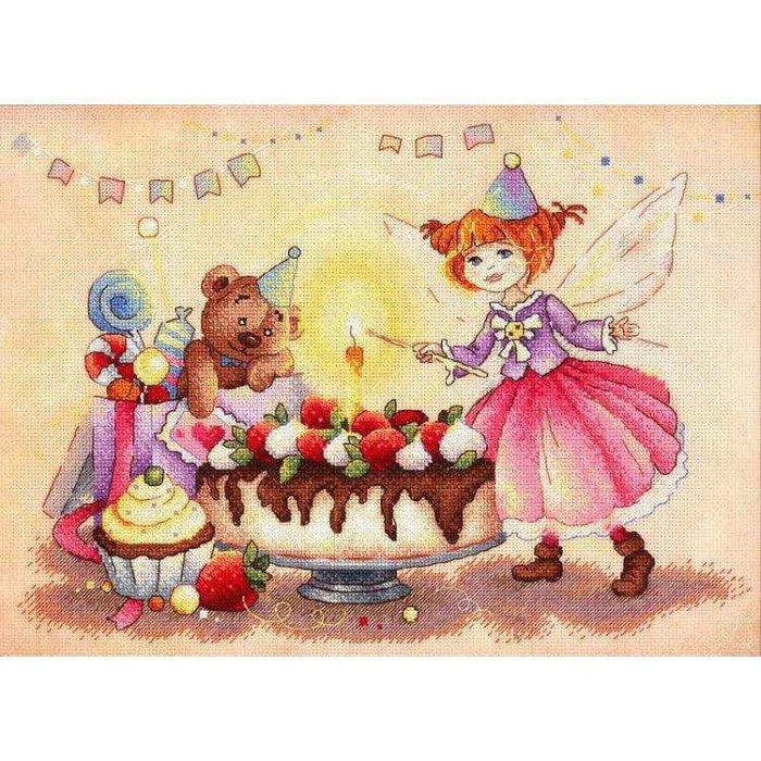 MP Studia Kits on Designer Canvas - Perky Birthday MP Studia Cross Stitch Kits - HobbyJobby