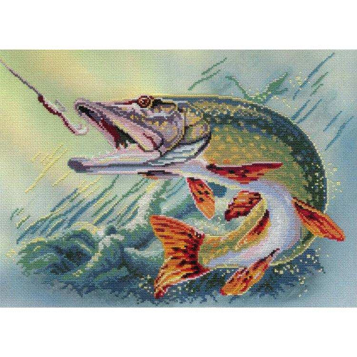 MP Studia Kits on Designer Canvas - Pike MP Studia Cross Stitch Kits - HobbyJobby