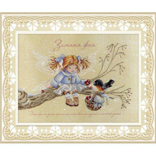 MP Studia Kits on Designer Canvas - Winter Fairy MP Studia Cross Stitch Kits - HobbyJobby