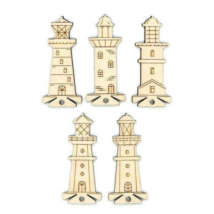 MP Studia Spool Set Lighthouses (10 Pcs) MP Studia Wooden Kits - HobbyJobby