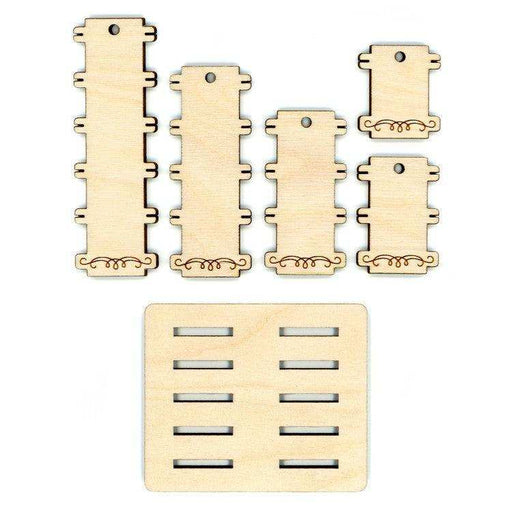 MP Studia Spool Set Simple (10 Pcs) + Holder MP Studia Wooden Kits - HobbyJobby