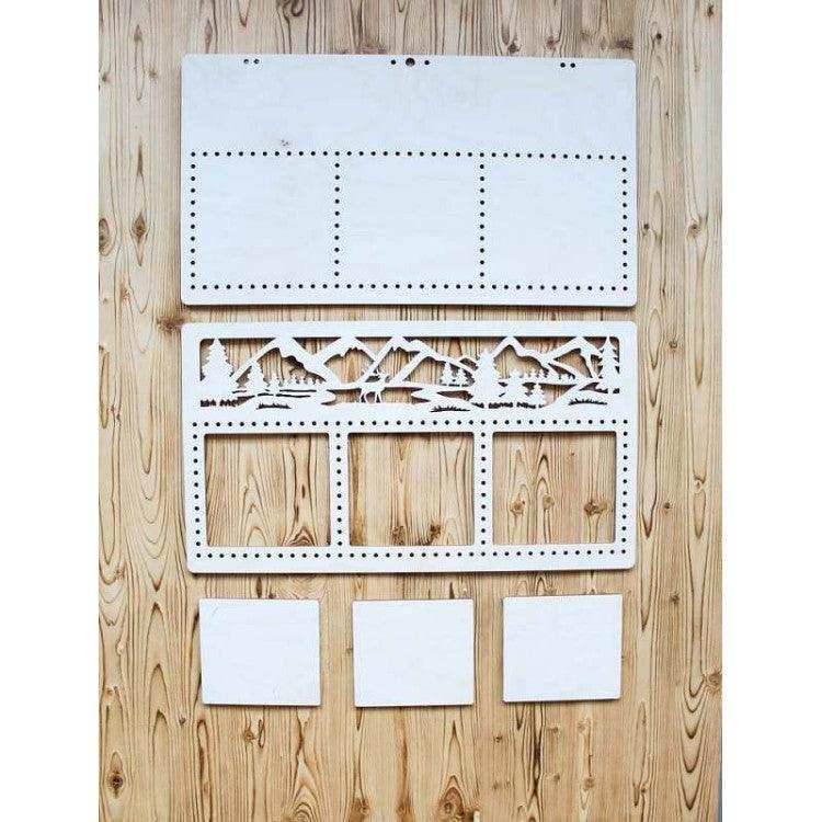 MP Studia Triple Frame "Mountains" MP Studia Wooden Kits - HobbyJobby
