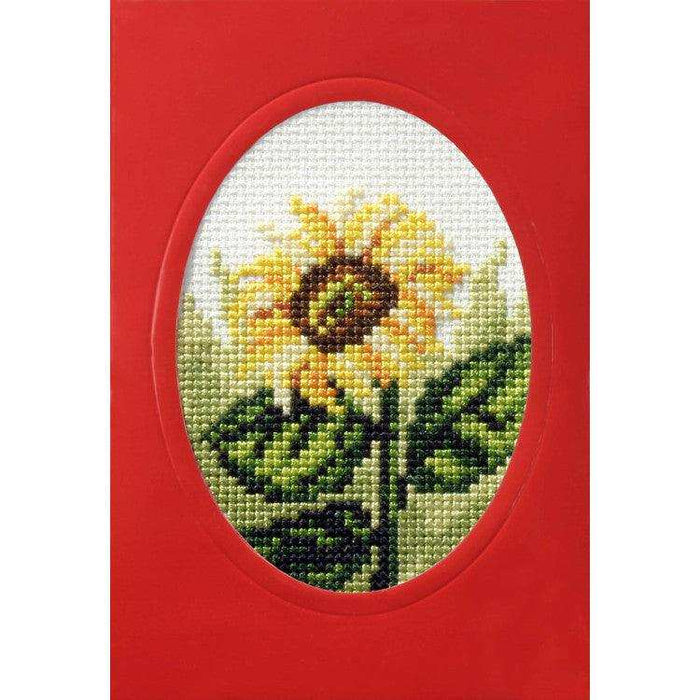 Orchidea Cross Stitch Handmade Card Sunflower Orchidea Cross Stitch Kits - HobbyJobby